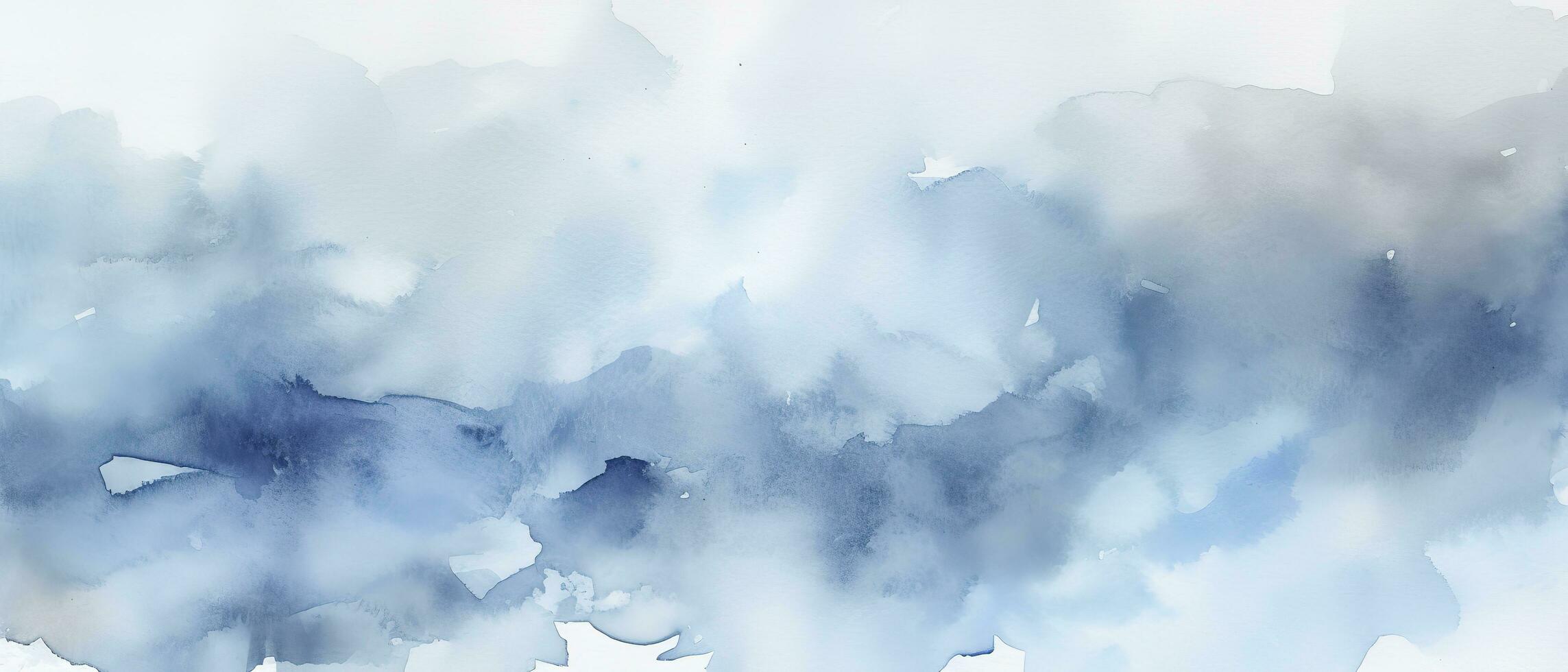 Hand painted blue sky watercolor abstract colorful background , generate ai photo