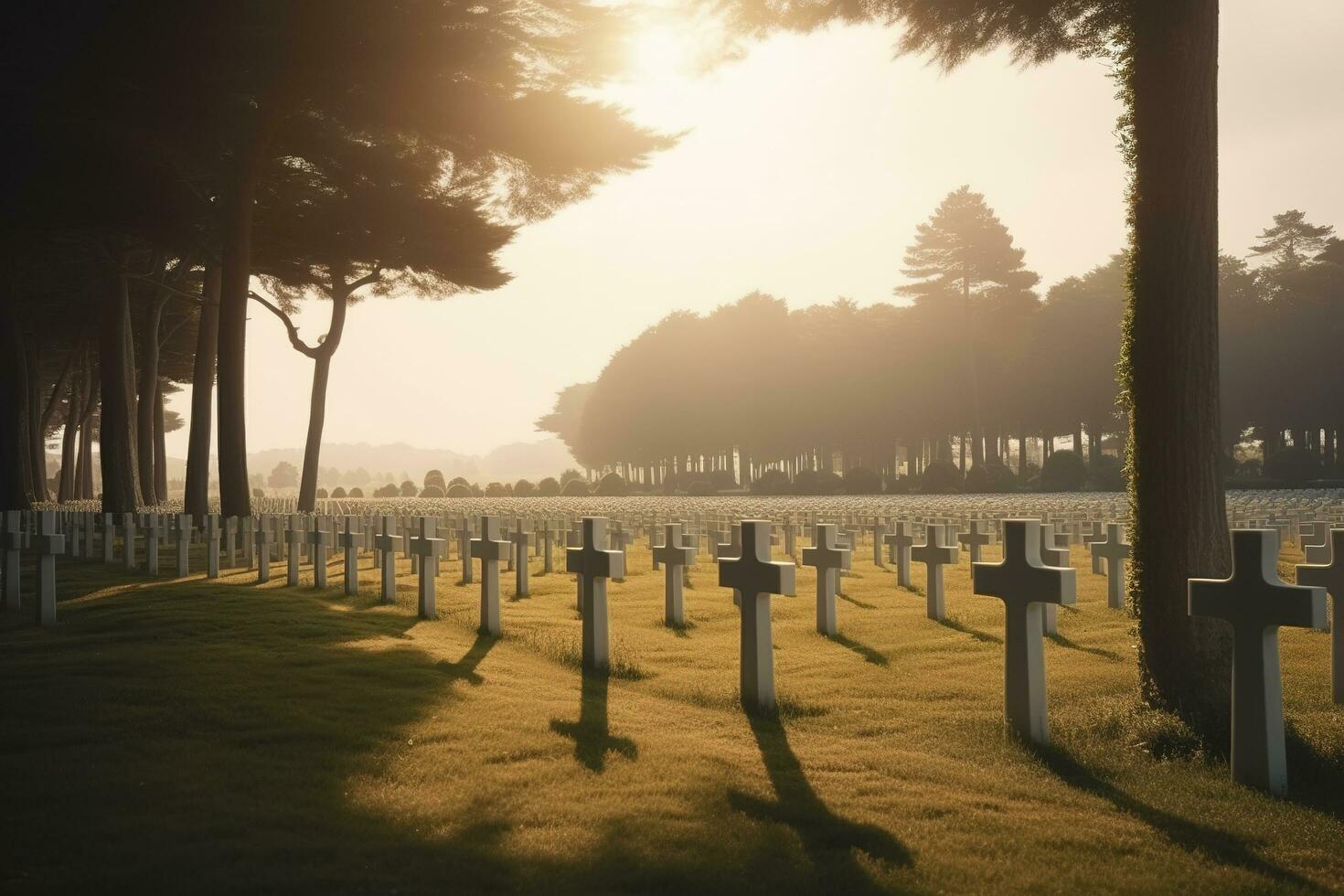 national cemetery, generate ai photo