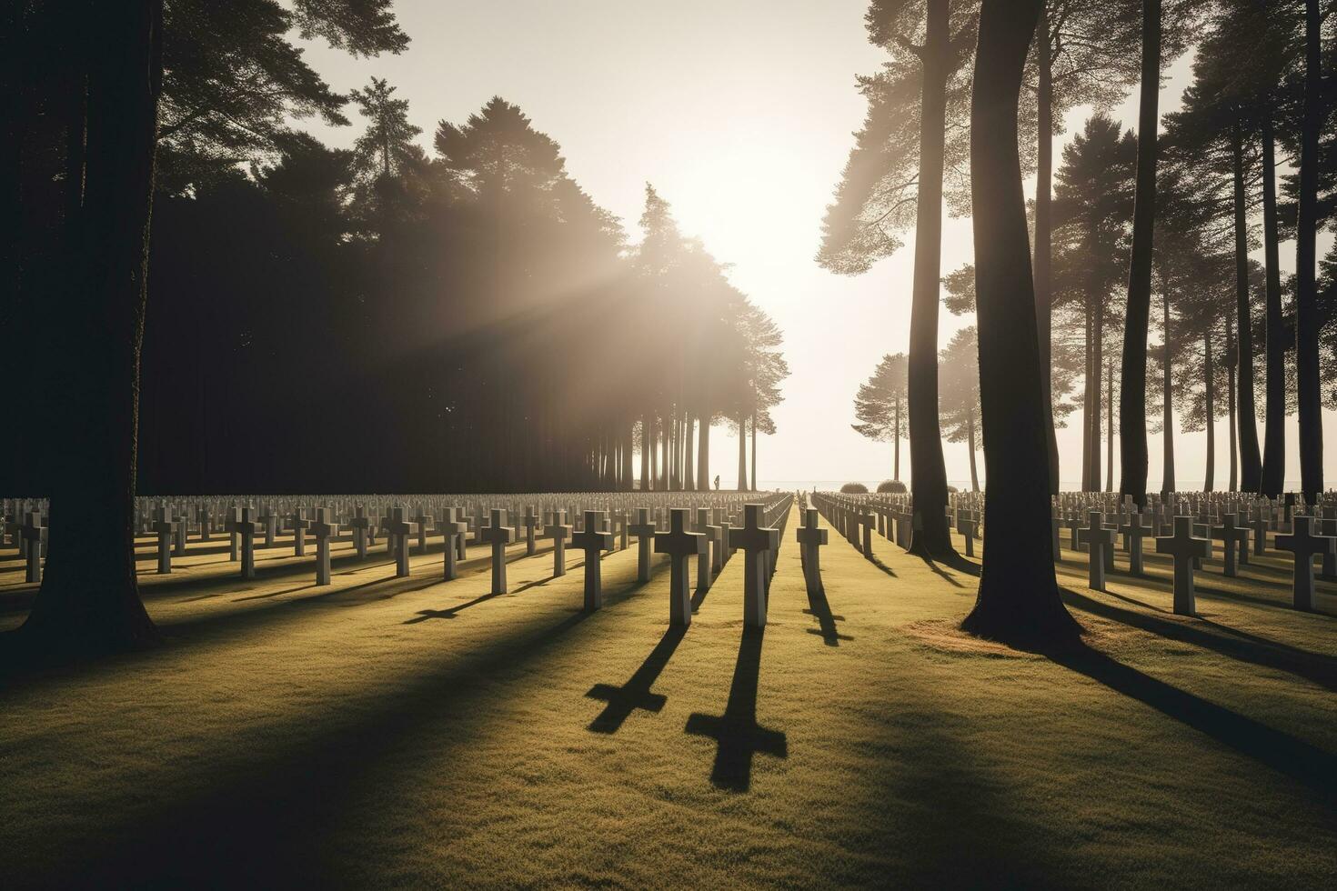 national cemetery, generate ai photo