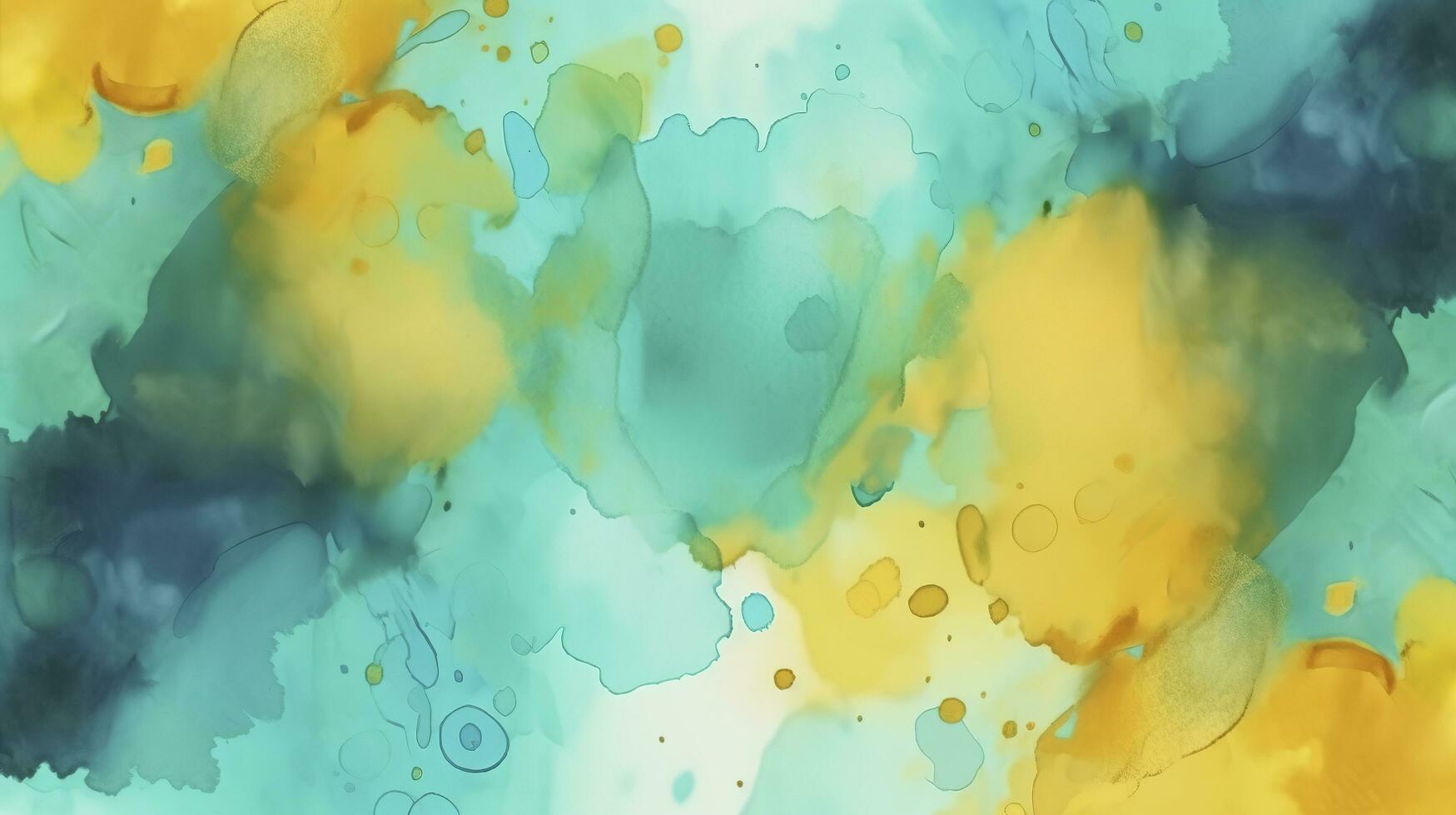 Abstract watercolor background with gold glitter, generate ai photo