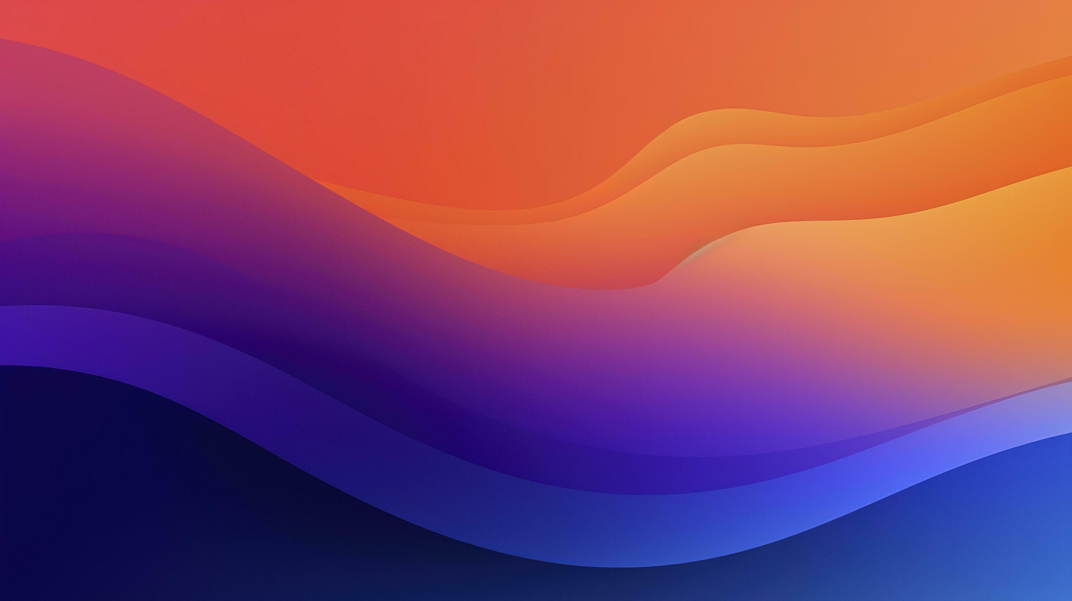 two tone orange and purple and blue gradient, beautiful, simple