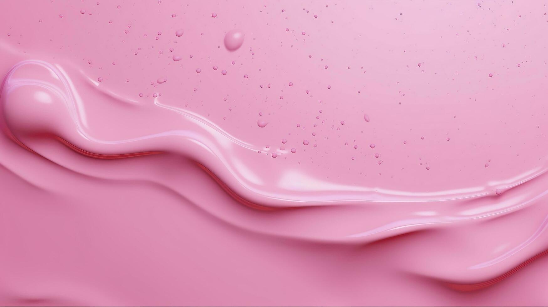 rosado antecedentes con un cosmético gel textura, crema gel púrpura transparente cosmético muestra textura con burbujas en púrpura fondo, generar ai foto