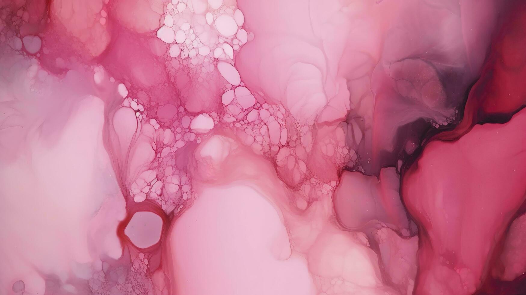 Abstract alcohol ink texture marble style background pink and gold texture, Pink abstract alcohol ink background fluid watercolor, generate ai photo