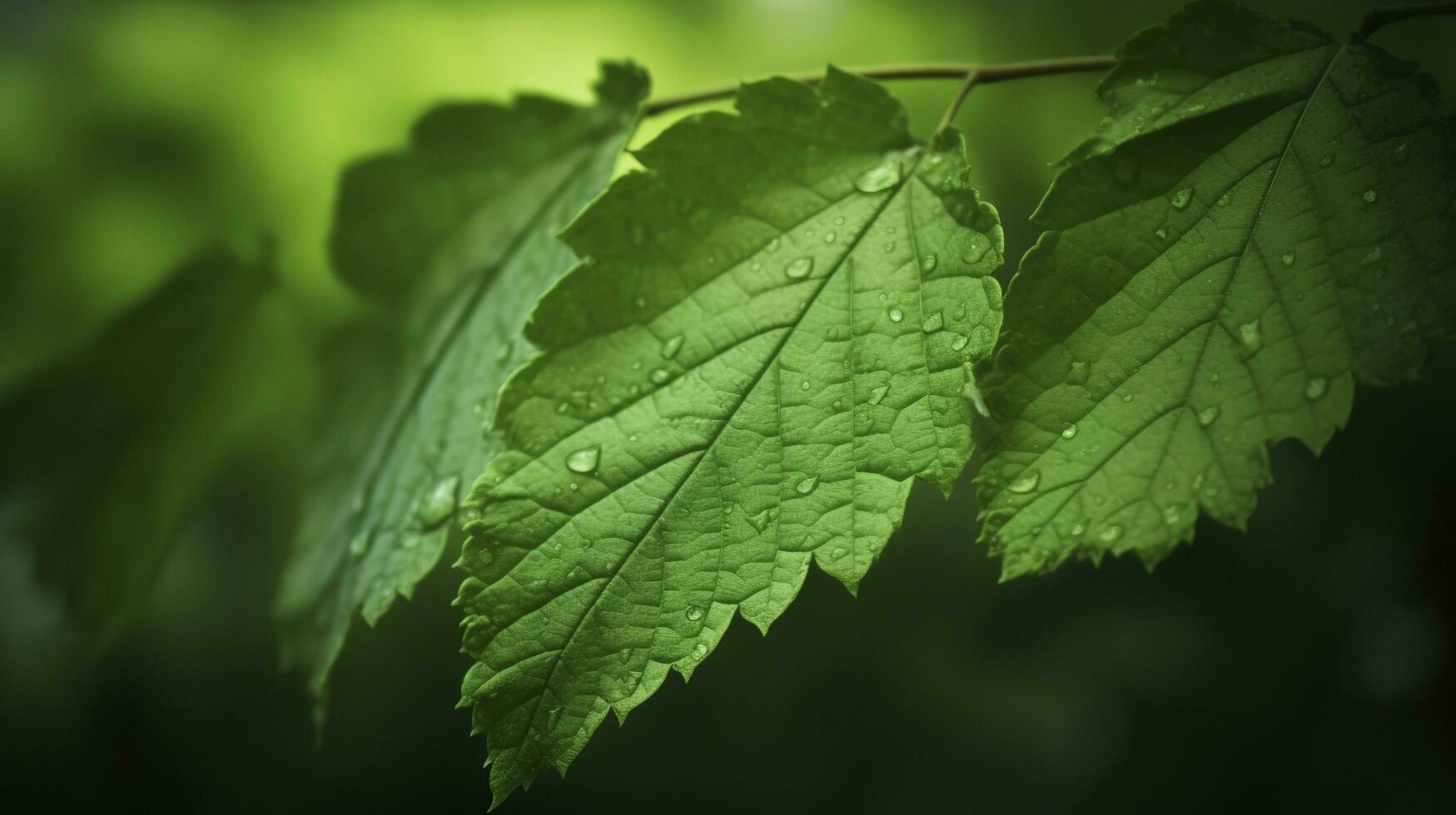 Environment Earth Day In Natural green leaves and plants used as spring background cover page greenery environment ecology wallpaper, concept eco earth day. Saving the environment, generate ai photo
