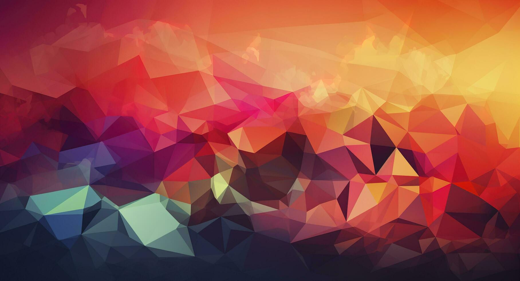 Abstract Low-Poly background. triangulated texture. Design 3d. Polygonal geometrical pattern. Triangular modern style, generate ai photo