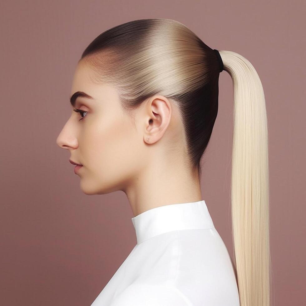 photo of The sleek and simple ponytail