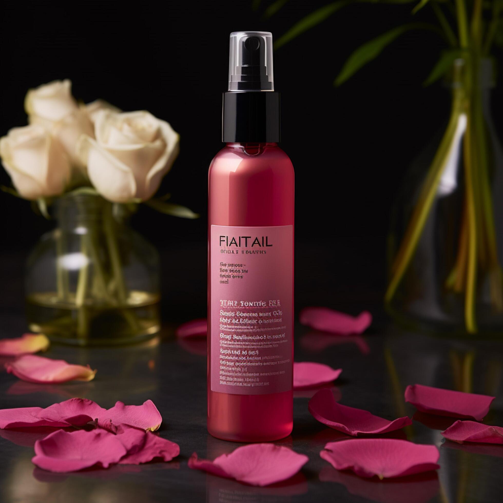 photo of Toning rose water facial mist ai generated 24497031 Stock