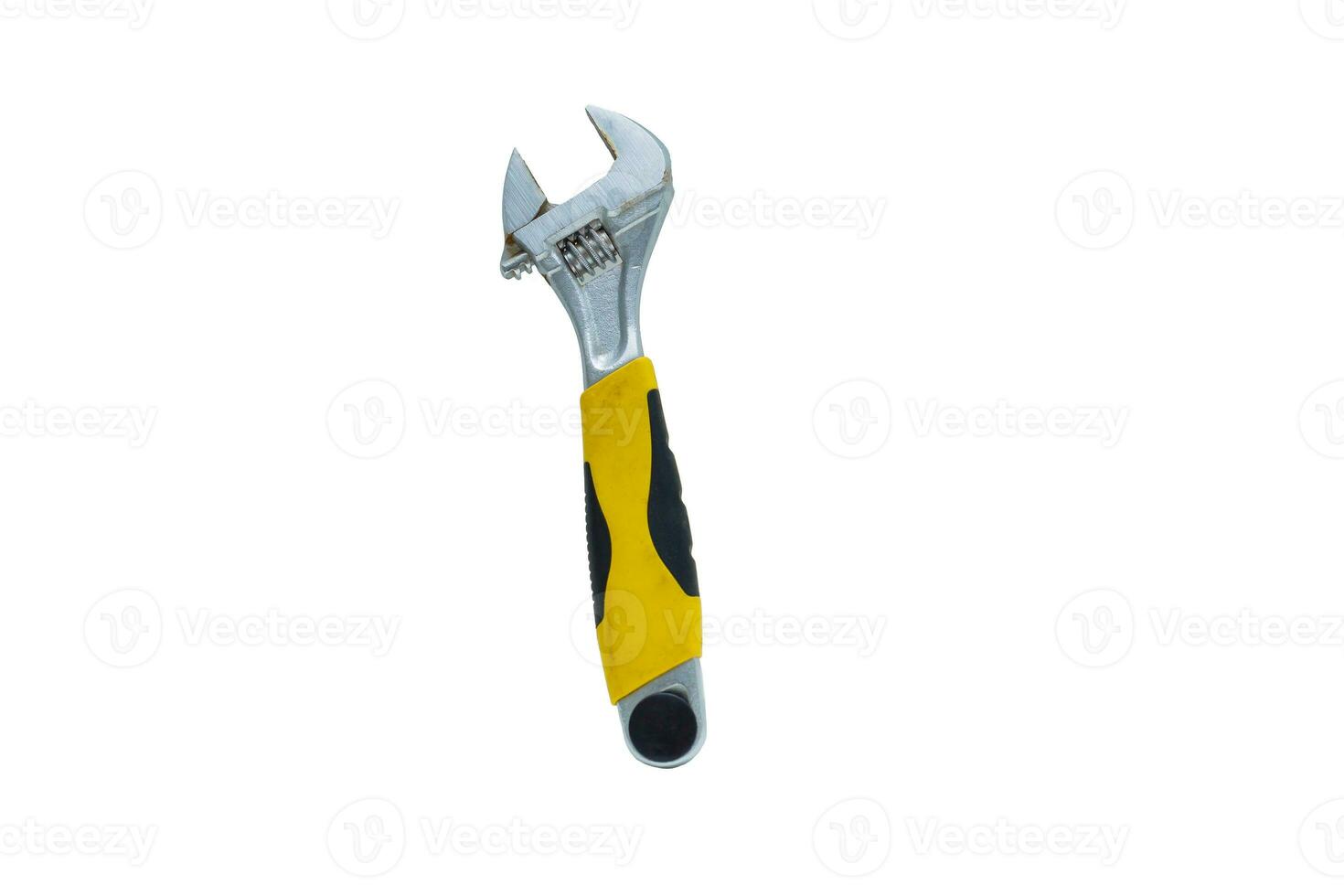 Wrench isolated on a white, adjustable spanner on a white background photo