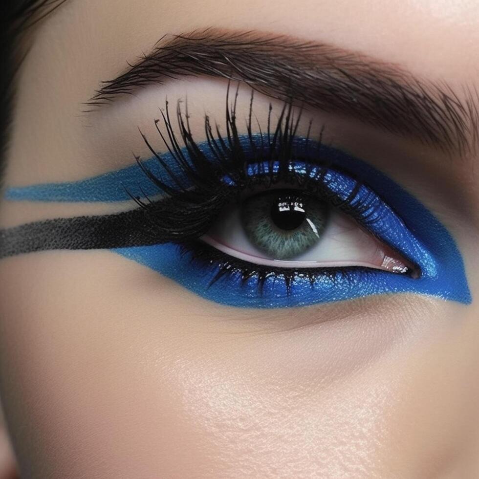 photo of Vibrant Blue Eyeliner