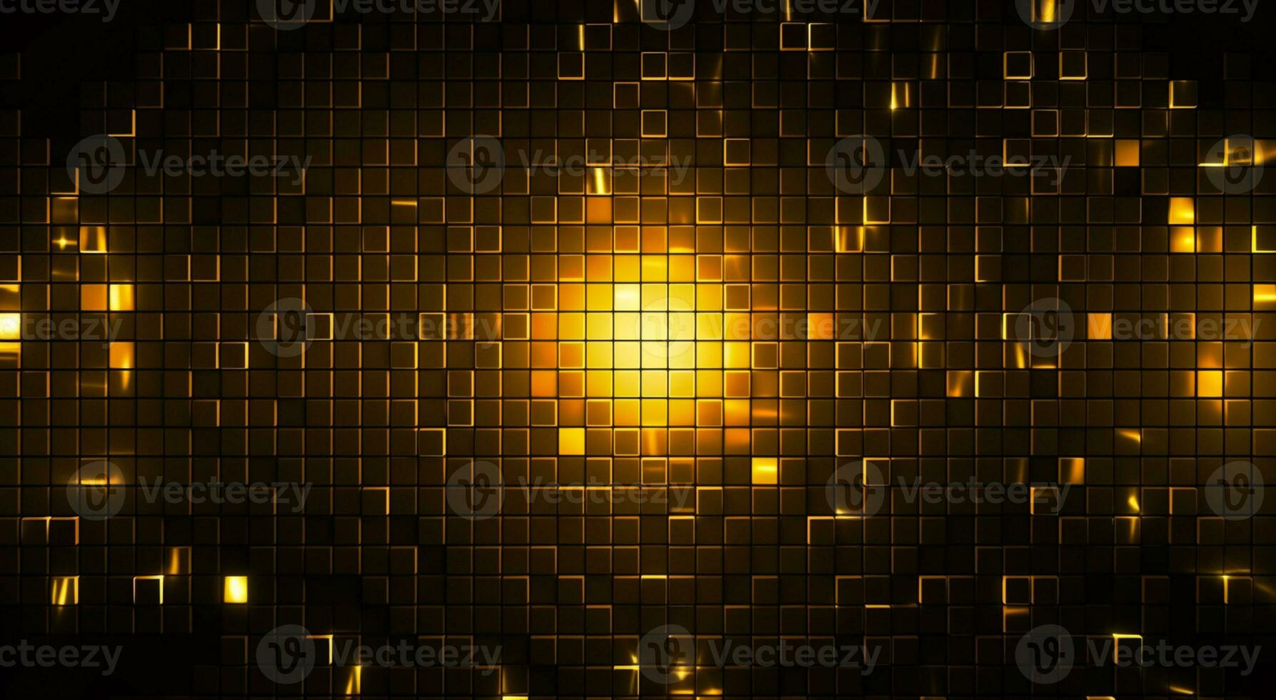 Abstract bright in the style of dark gold and yellow. Computer generated abstract holiday background. 3D illustration photo