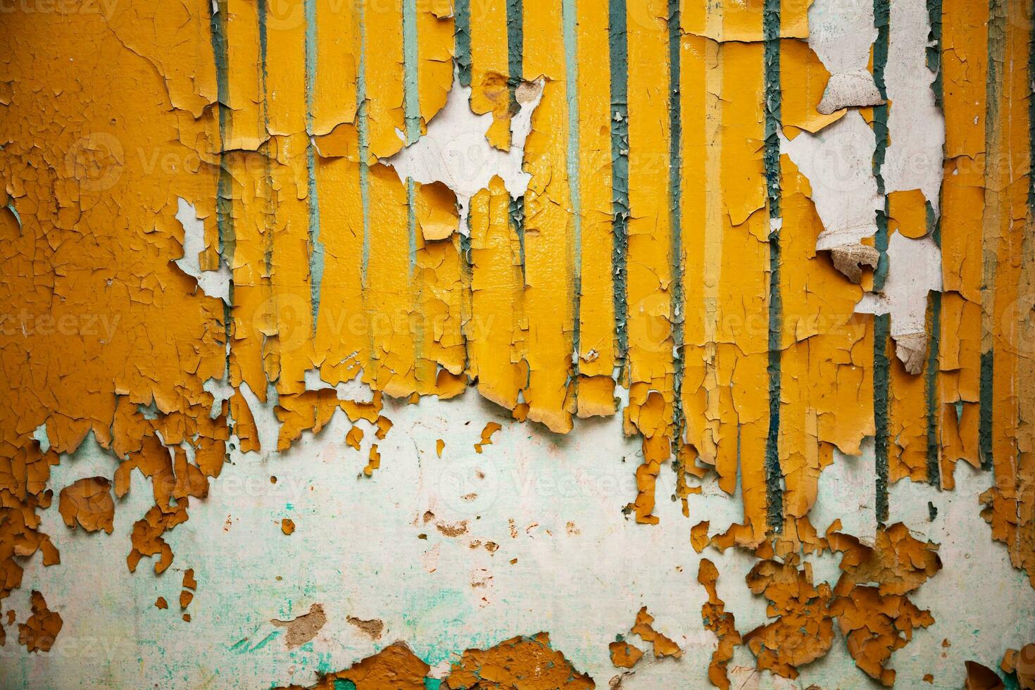 Cracked and abstract grunge texture. Aged material surface backdrop. Weathered effect pattern. Old and dirty background. photo