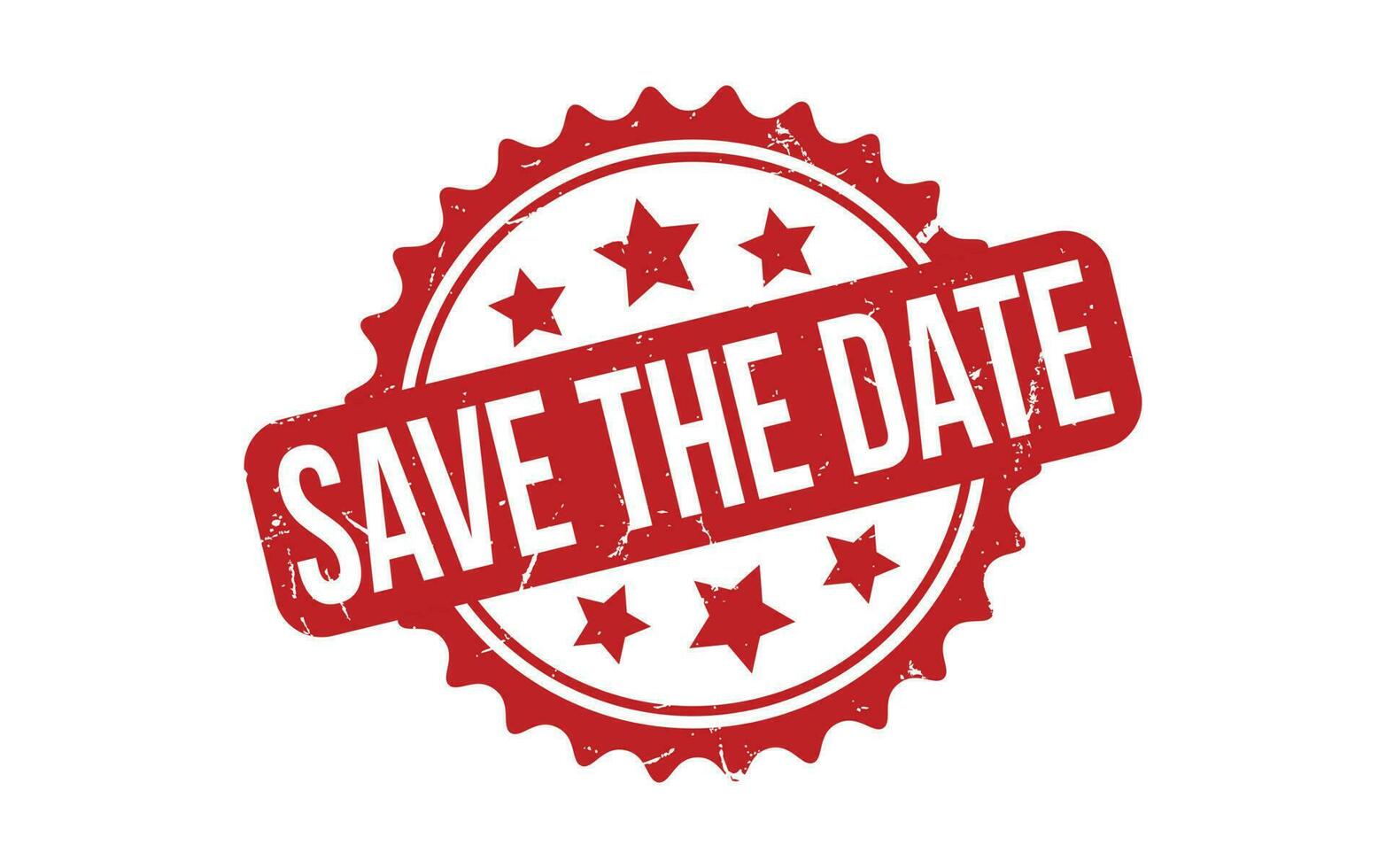 Save The Date Rubber Stamp Seal Vector