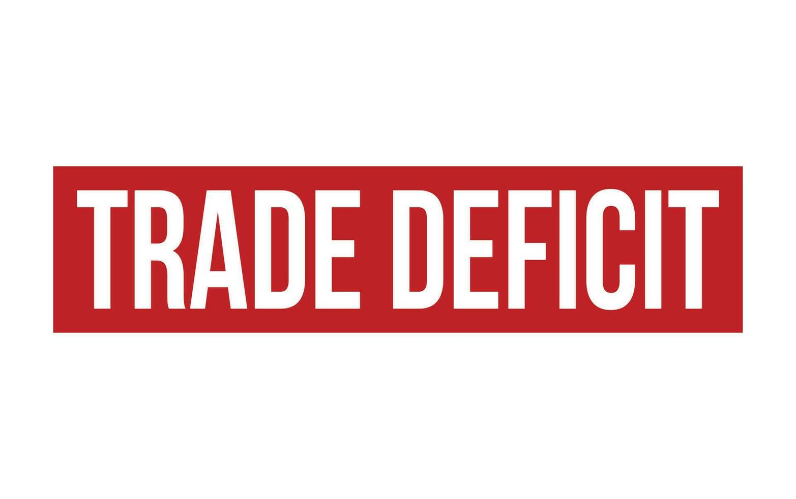 Trade Deficit Rubber Stamp Seal Vector