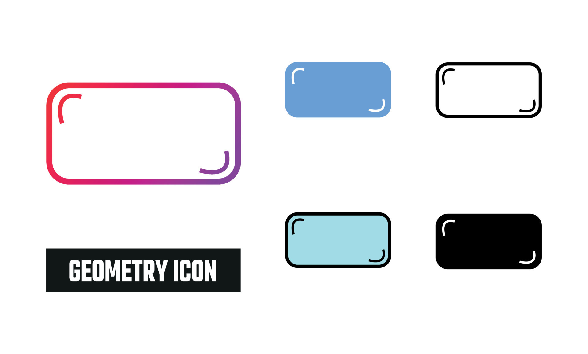Geometry Icon Set Vector Illustration 24498226 Vector Art at Vecteezy