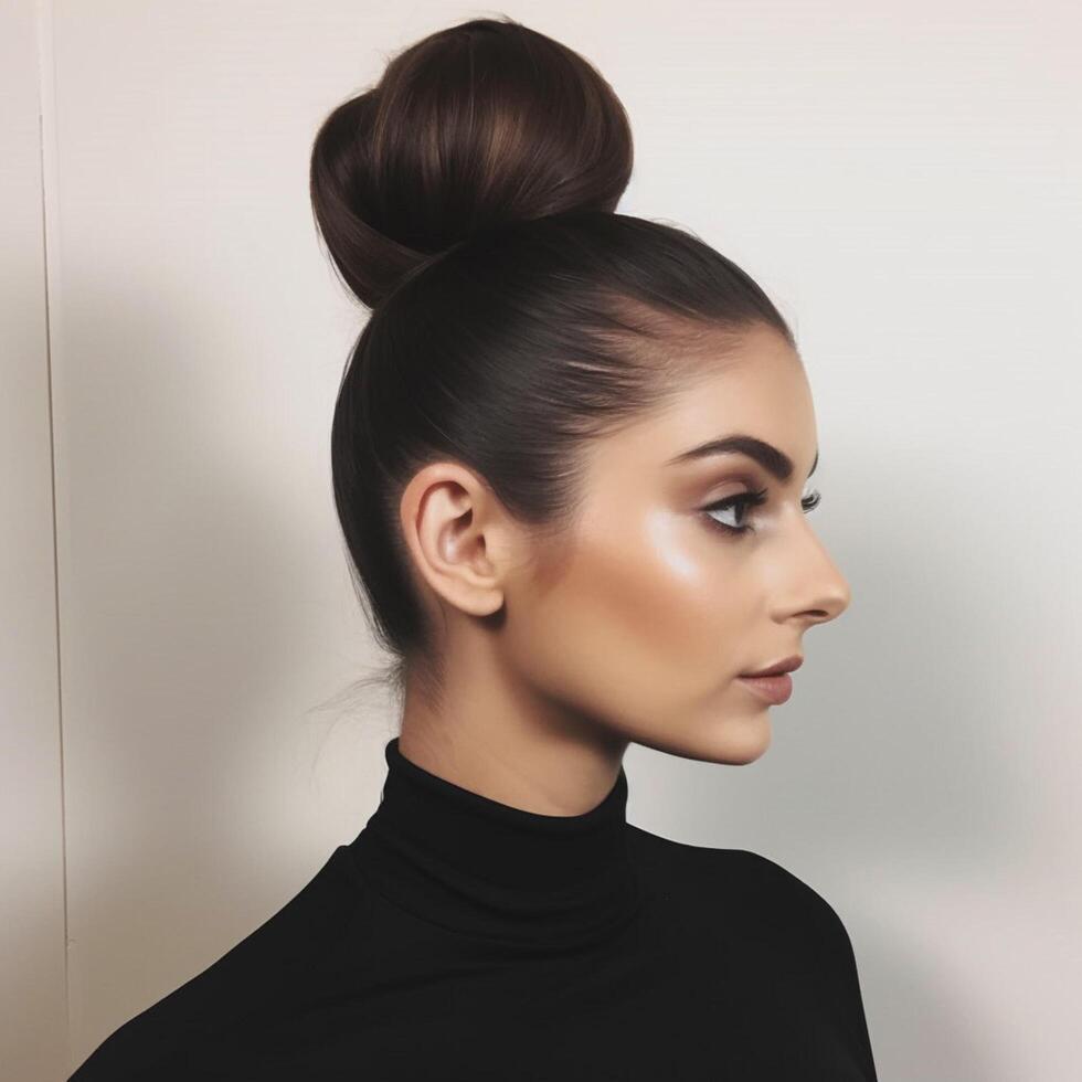 photo of Slicked back bun