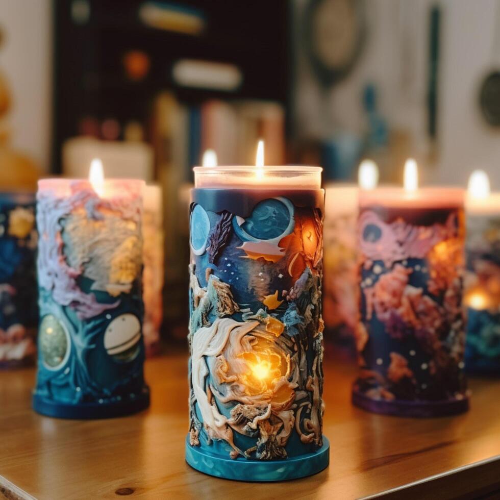 photo of Crafting a vision candle ai generated 24498413 Stock Photo at