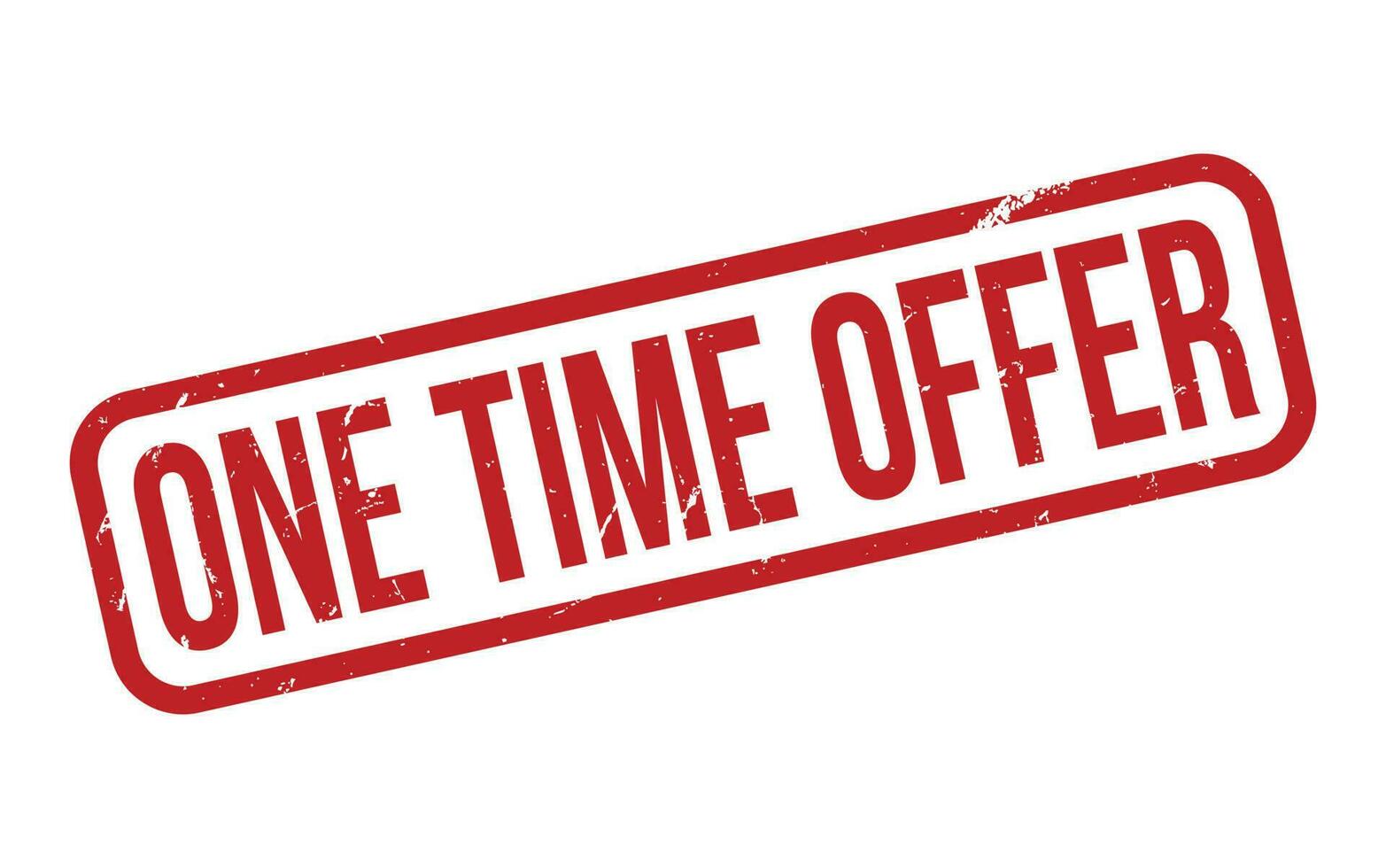 One Time Offer Rubber Stamp Seal Vector 24498427 Vector Art at Vecteezy