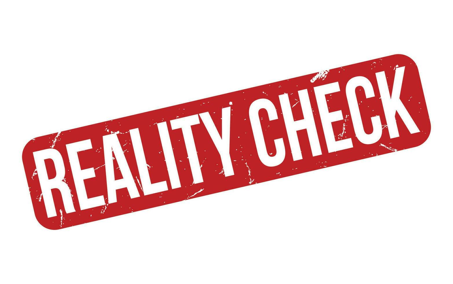 Reality Check Rubber Stamp Seal Vector