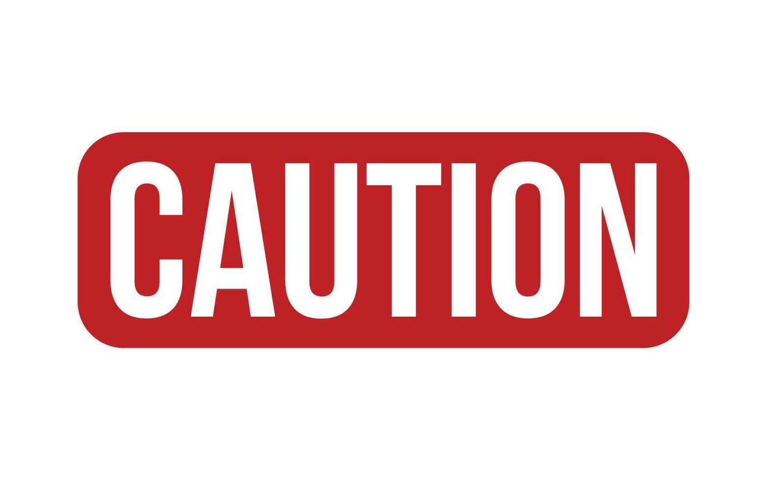 Caution Rubber Stamp Seal Vector