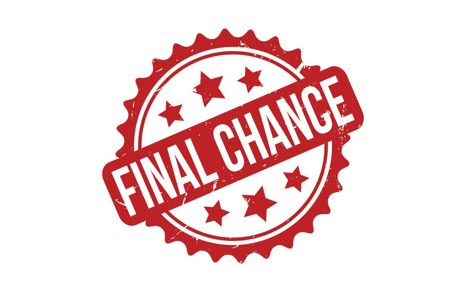 Final Chance Rubber Stamp Seal Vector