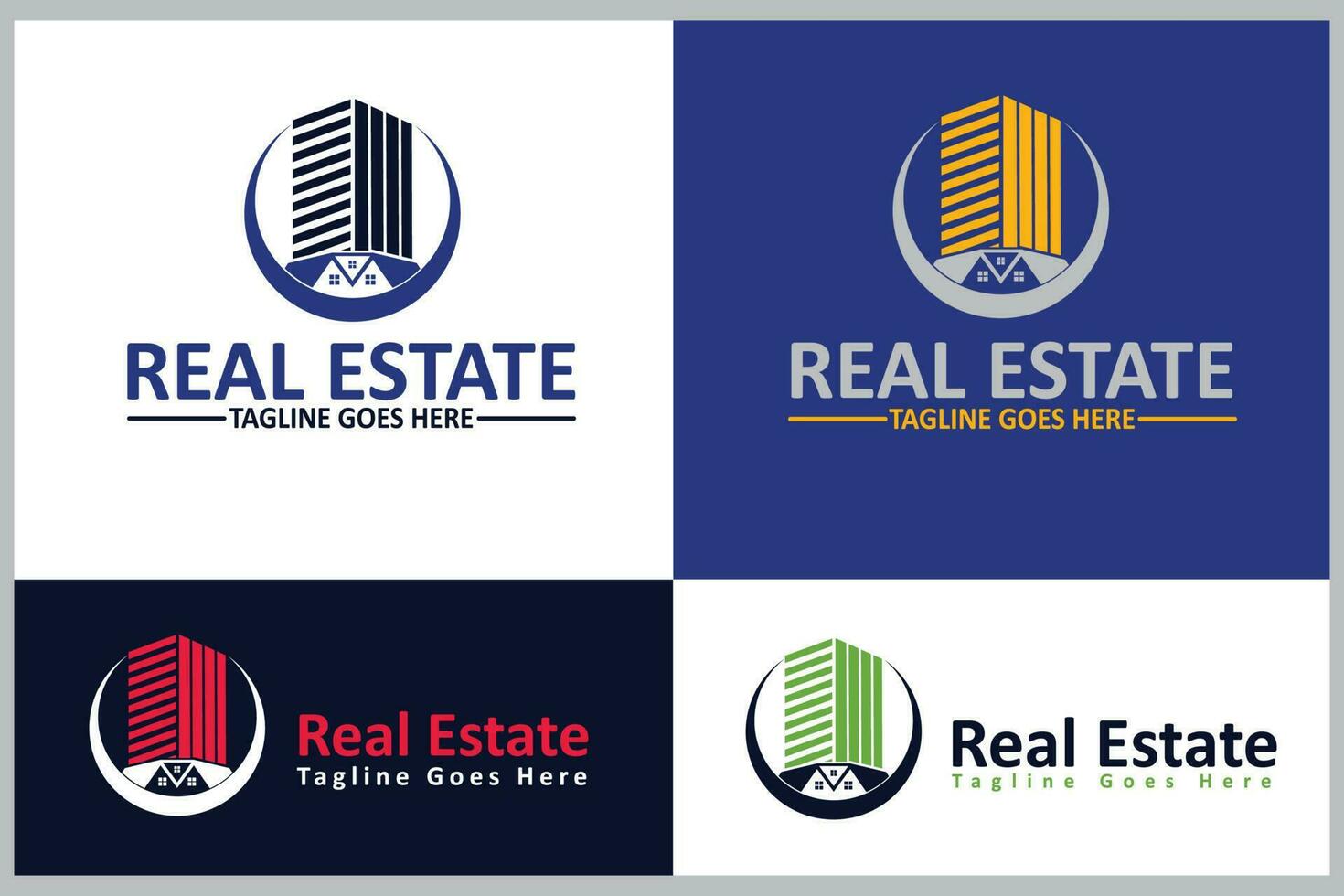 Real Estate Logo Design Template vector