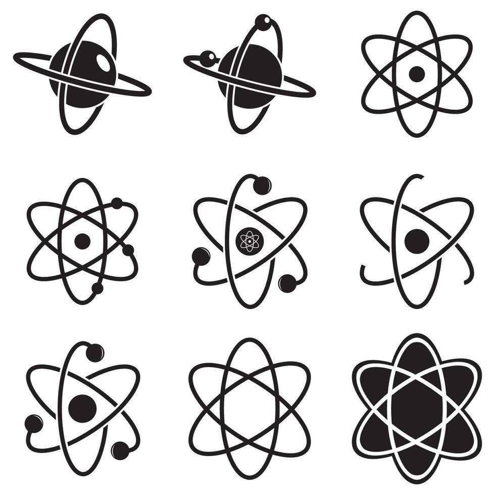 atom icon vector