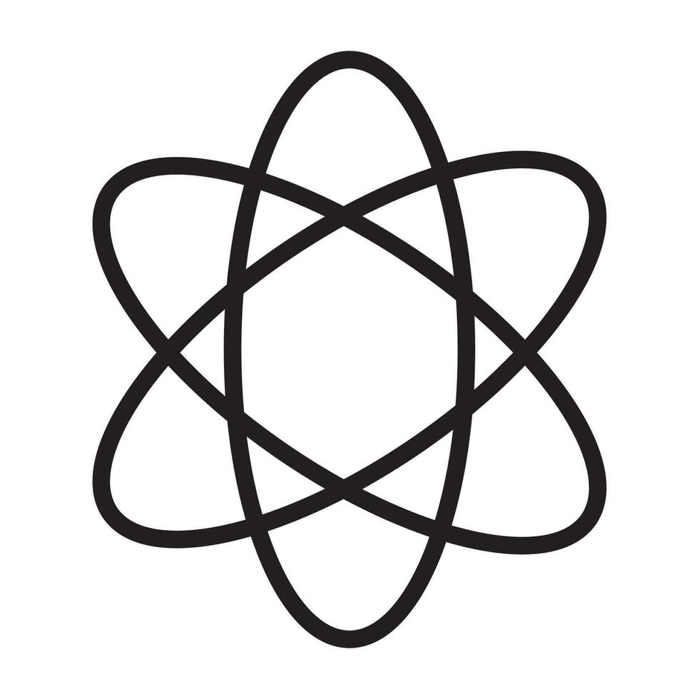 atom icon vector