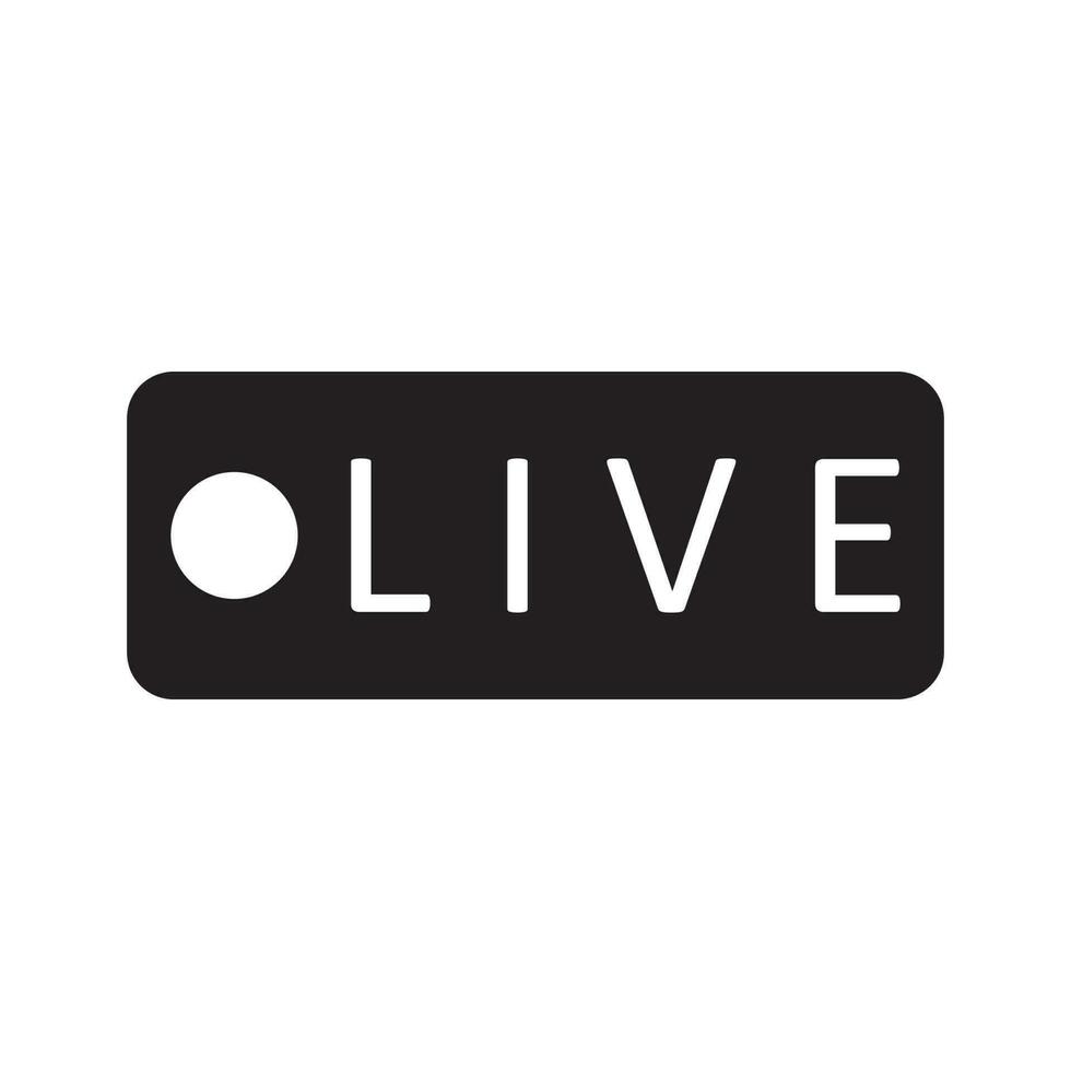 live broadcast icon vector
