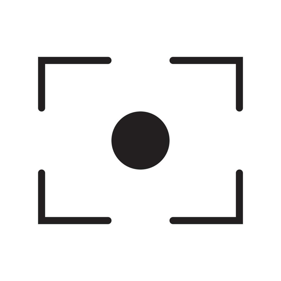 focus icon vector