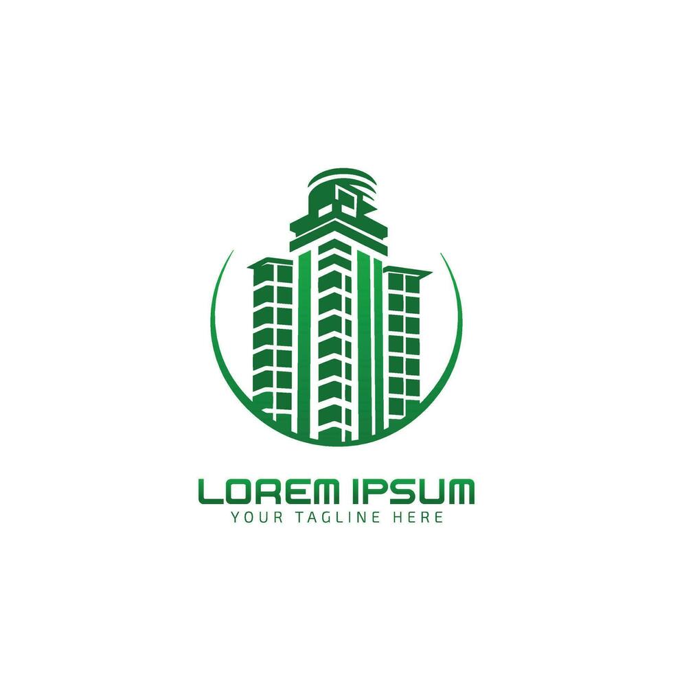 Creative Building Concept Logo Design Template vector