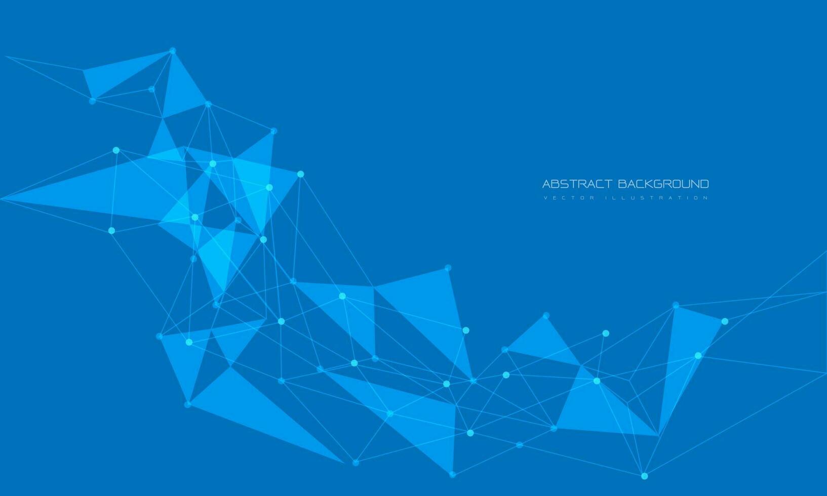 Abstract blue triangle polygon geometric motion dynamic with blank space design modern luxury technology futuristic creative background vector