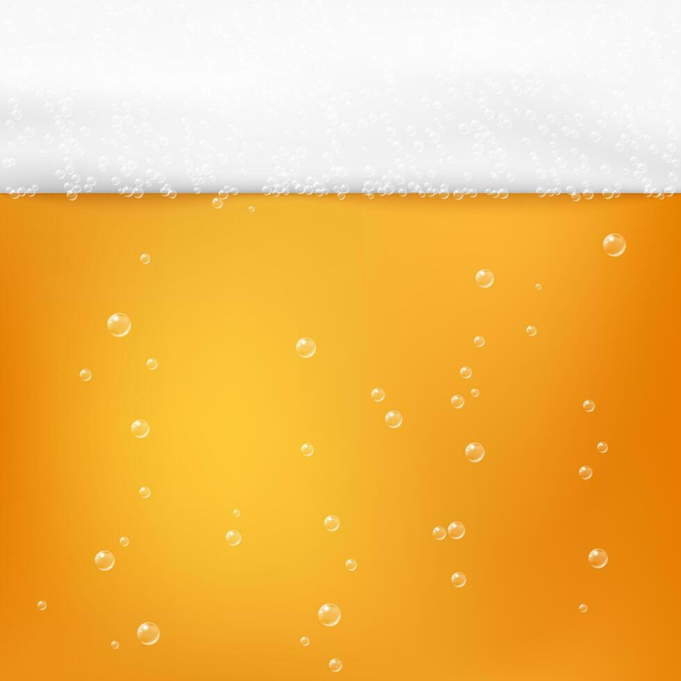 cerveza textura alcohol beber. frío Fresco cerveza con espuma y burbujas vector