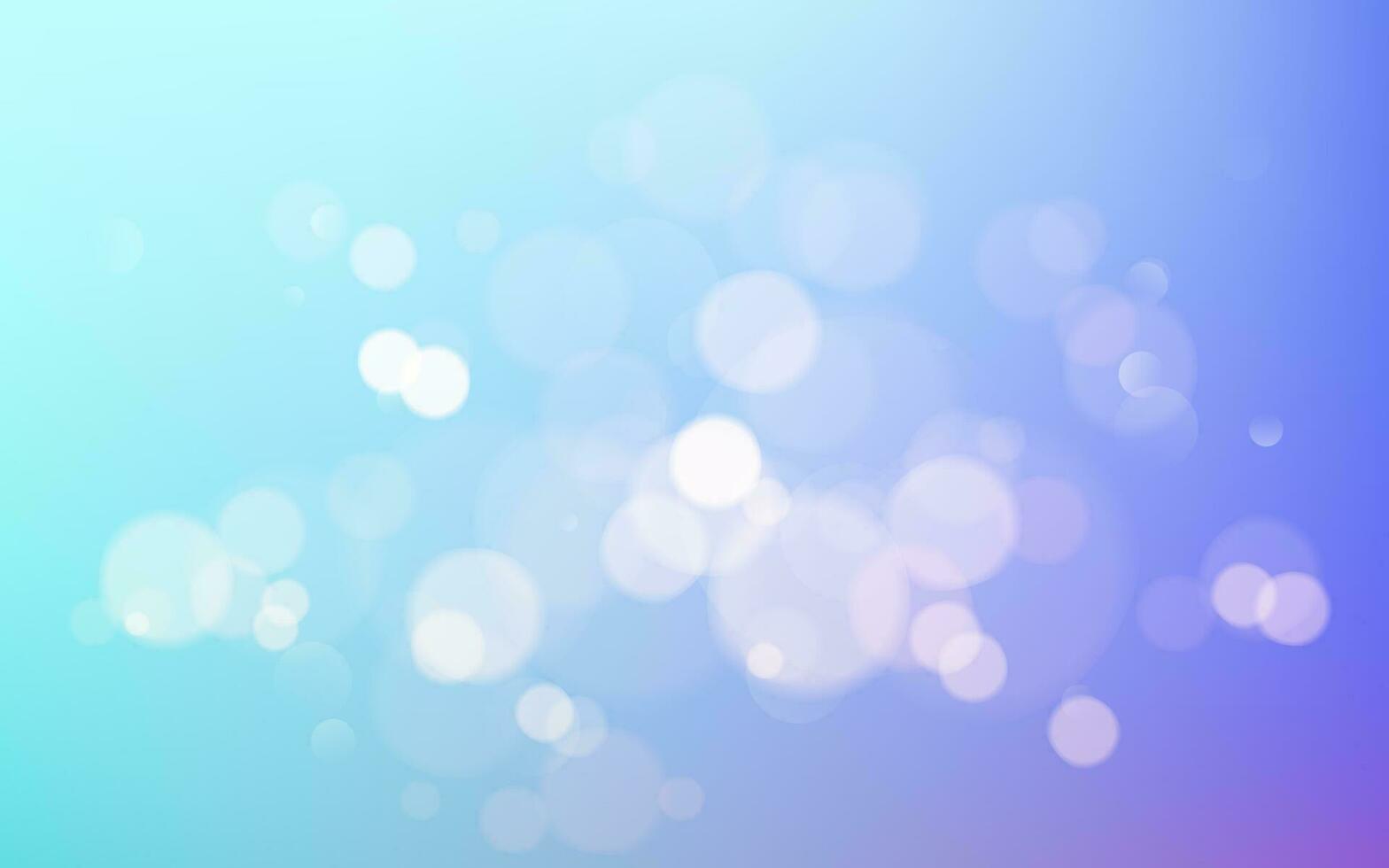 Abstract blue background with blur bokeh light effect. Vector illustration