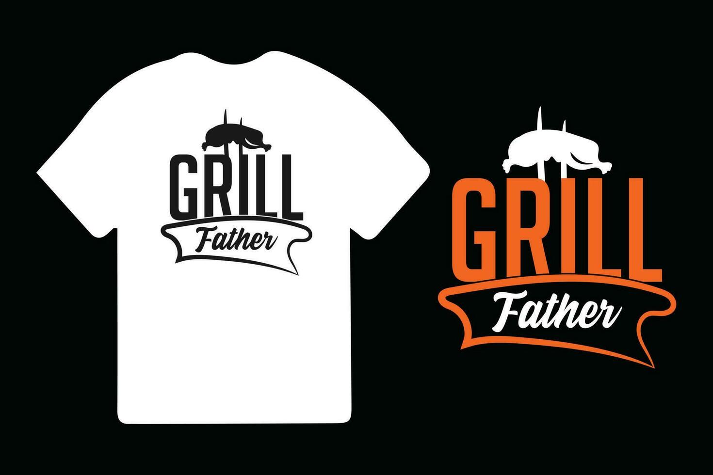 BBQ Typography T-shirt Design Vector Template, BBQ T-shirt design. Vintage BBQ t shirt design.