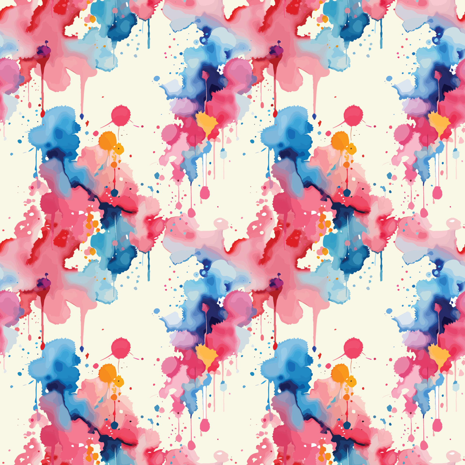 Abstract splash water color seamless pattern. 24499164 Vector Art at ...