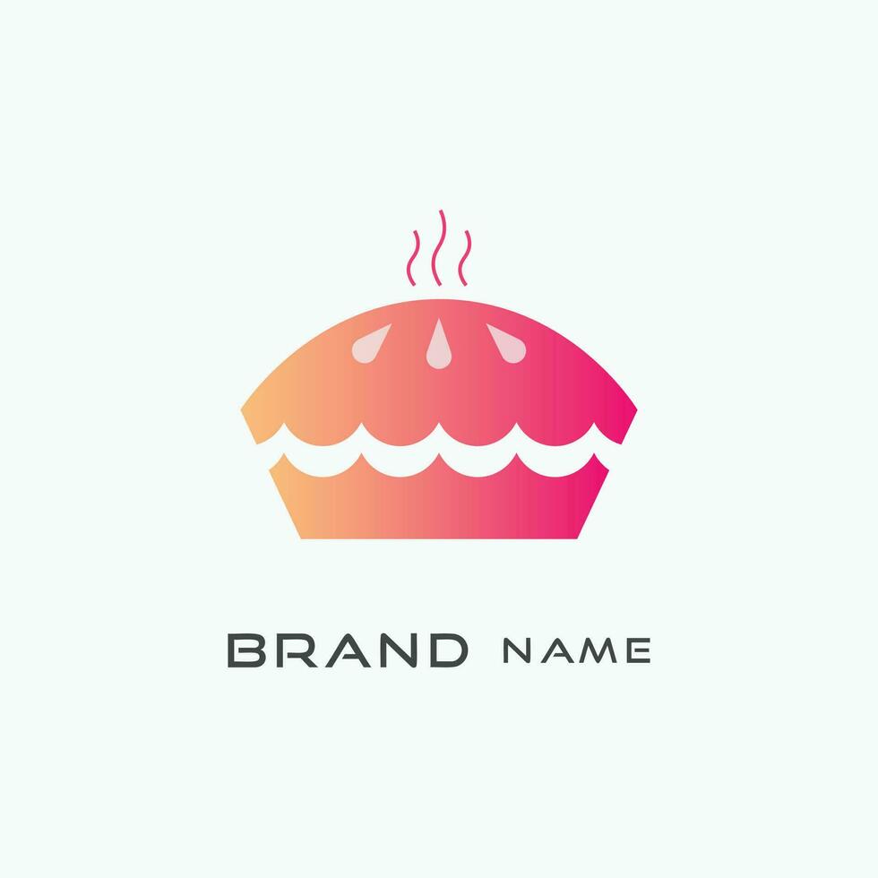 Cake logo design vector