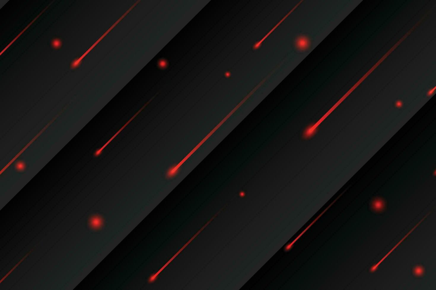 Dark background with shinny red lines. Dark techno background. vector