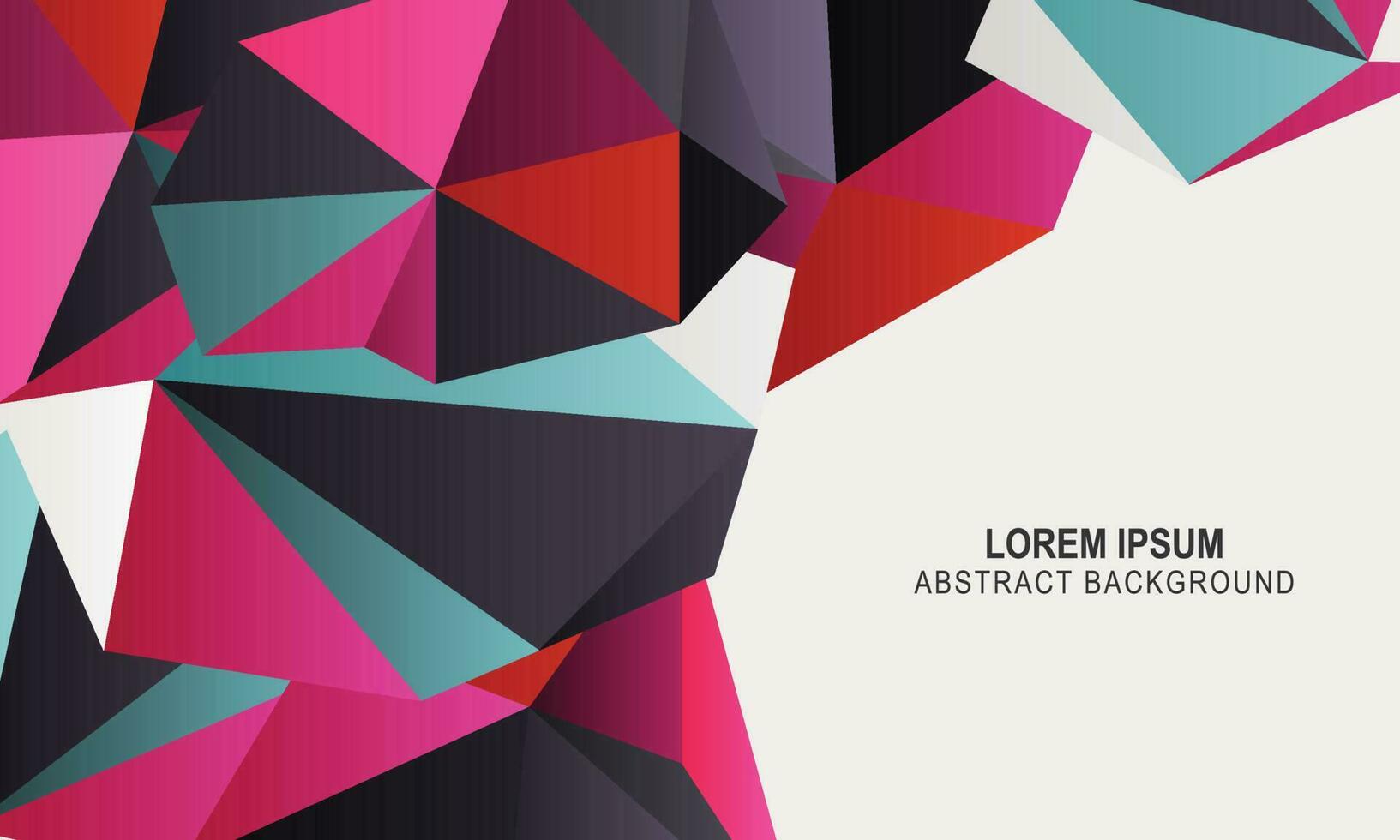 Polygonal banner background. Colorful triangles poly background. vector