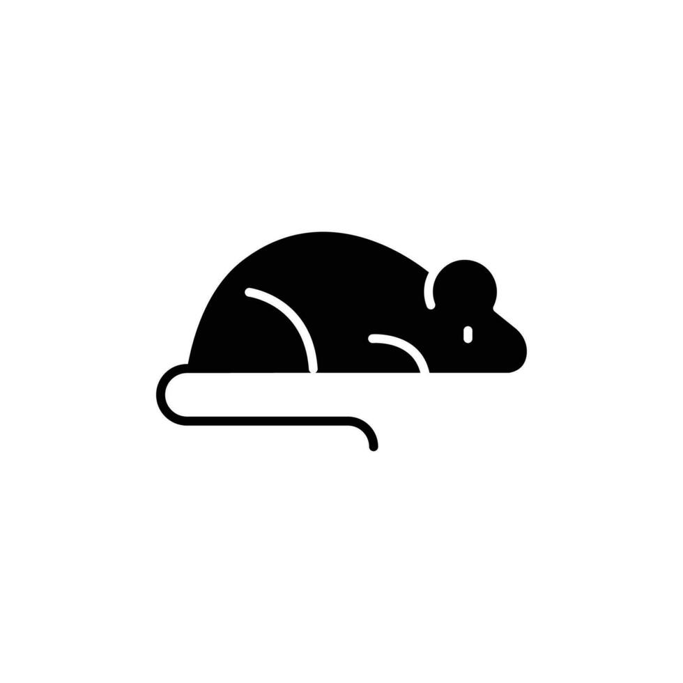 mouse icon. solid icon vector