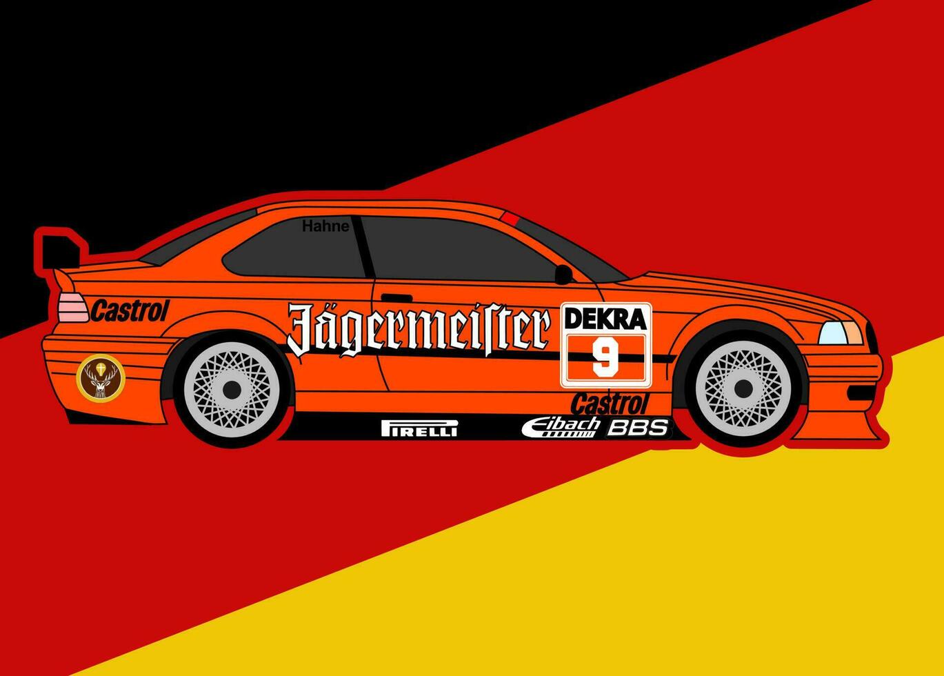 German classic racing car poster from Oliver Pohlmann wikimedia vector