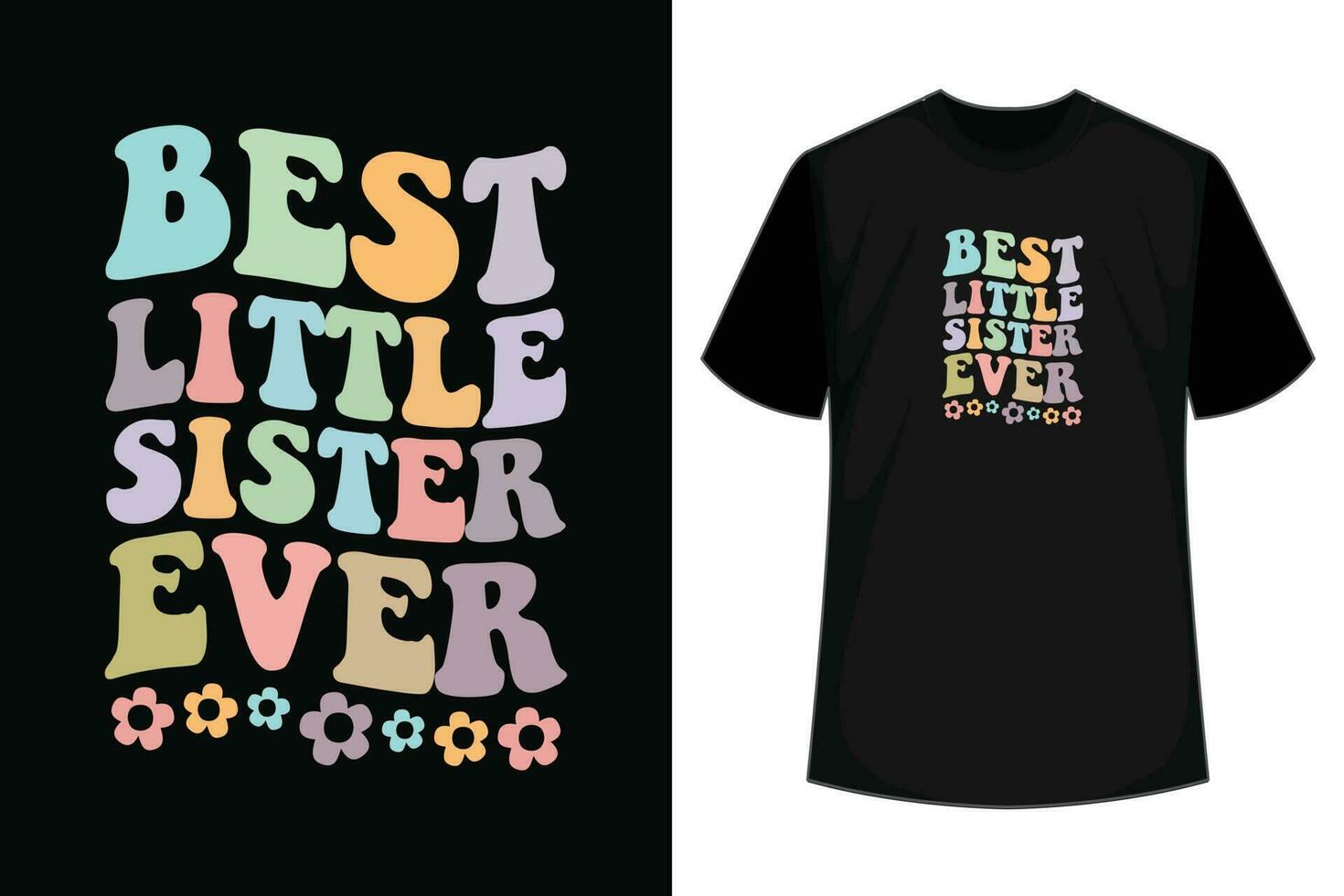 Best little brother ever t-shirt design vector