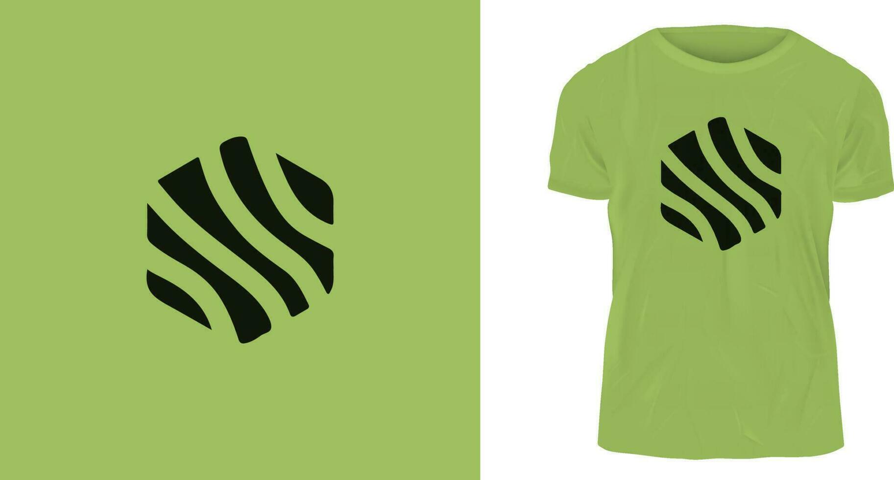 illustration of green t shirt vector