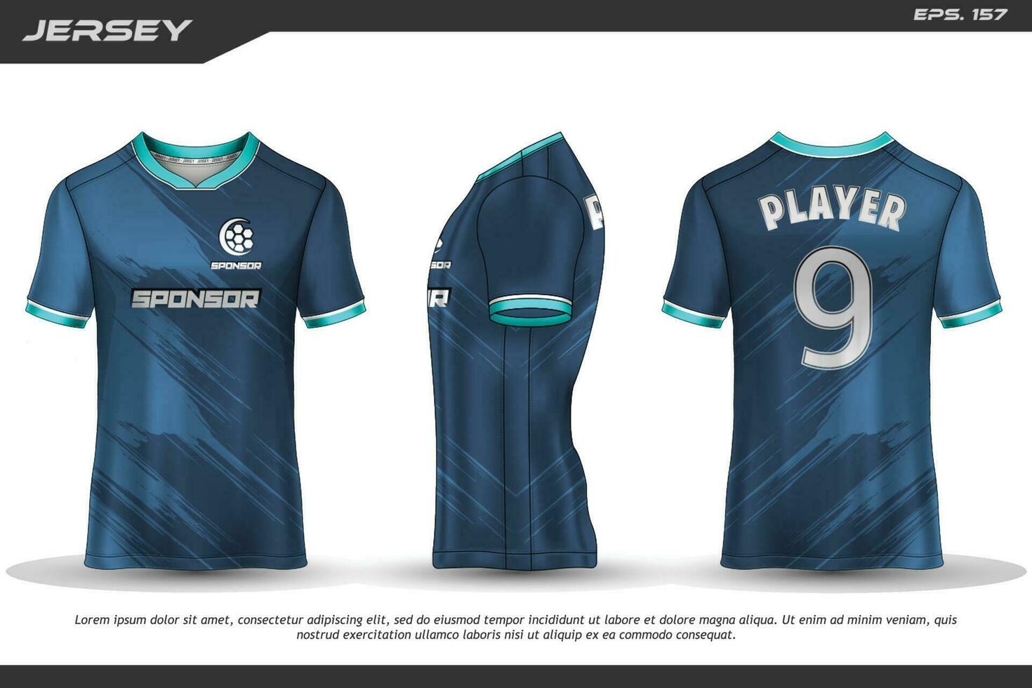 Jersey design sublimation t shirt Premium geometric pattern Incredible Vector collection for Soccer football racing cycling gaming motocross sports