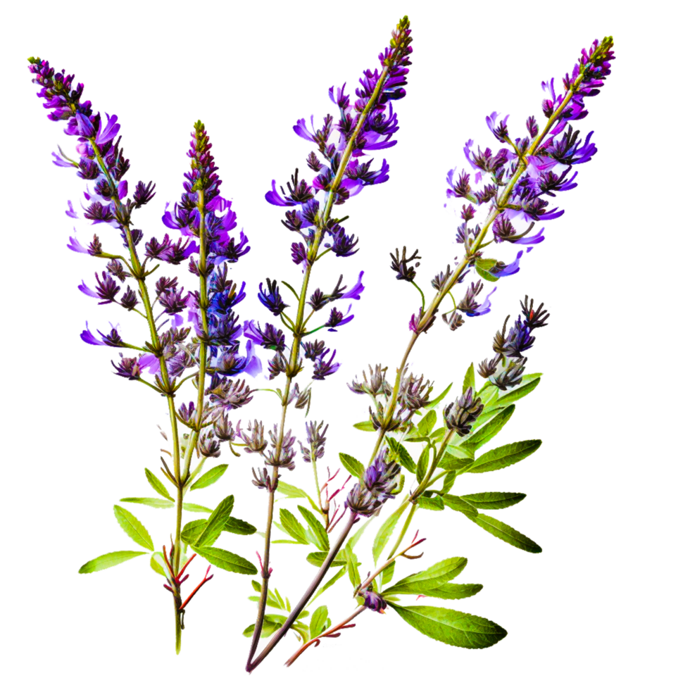 lila lavendel- png transparent ai generativ