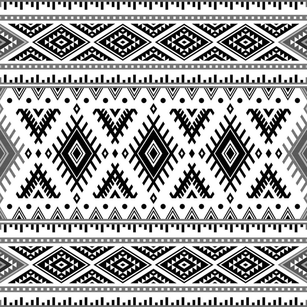 Abstract ethnic geometric background illustration design. Black and ...