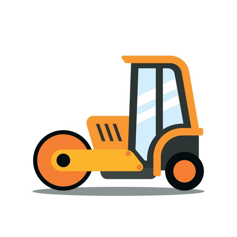 Illustration cartoon vector full color of industrion vehicle with children style good for education book, children books, story book, or element design