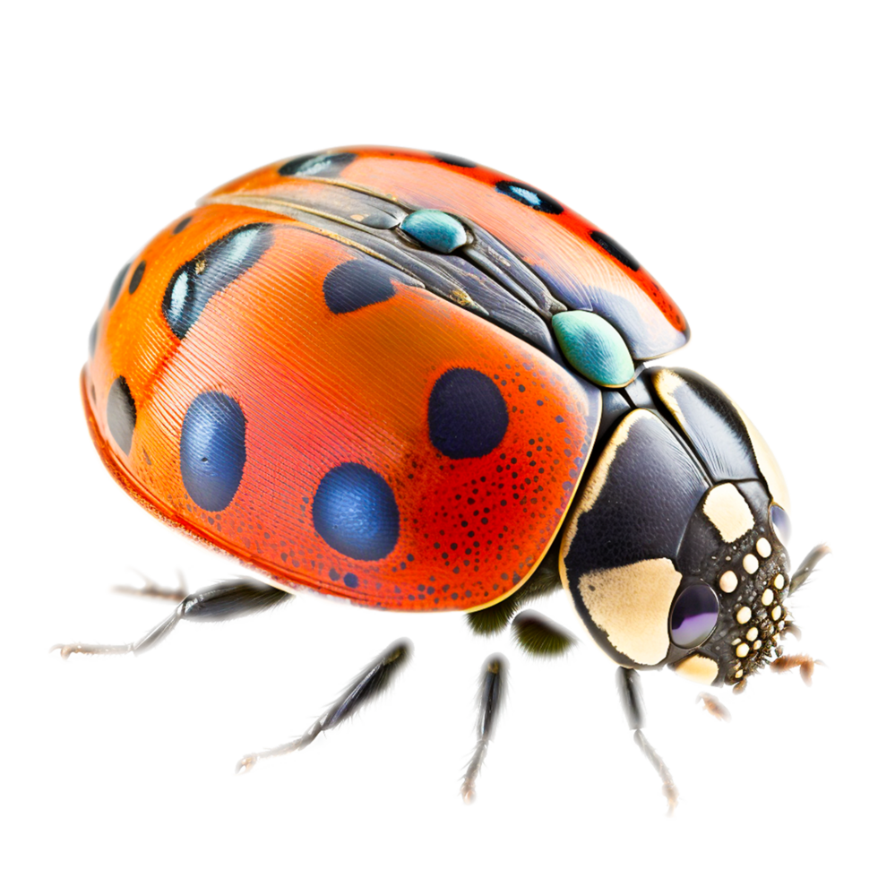 realistic ladybugs on transparent png
