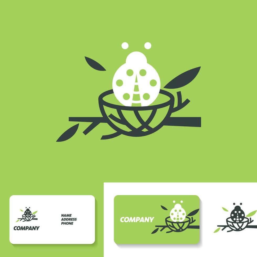 Ladybug Nest Logo vector