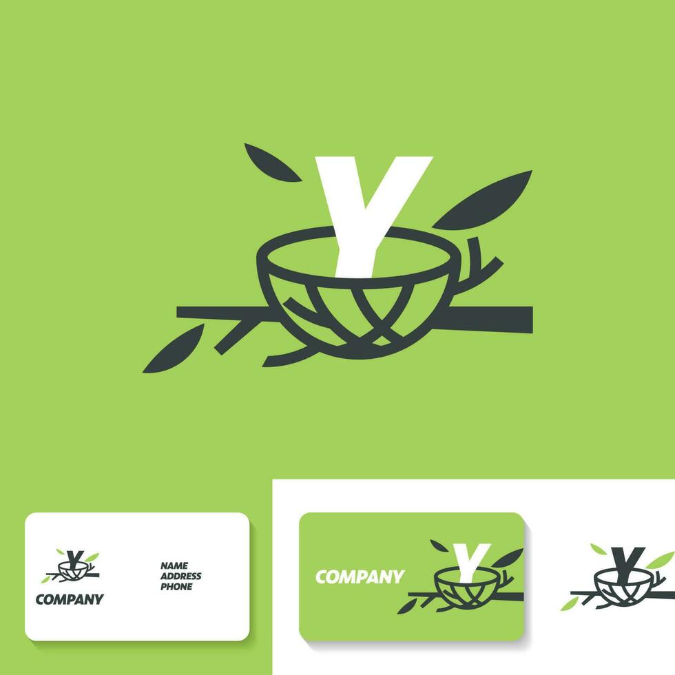 Alphabet Y Nest Logo vector