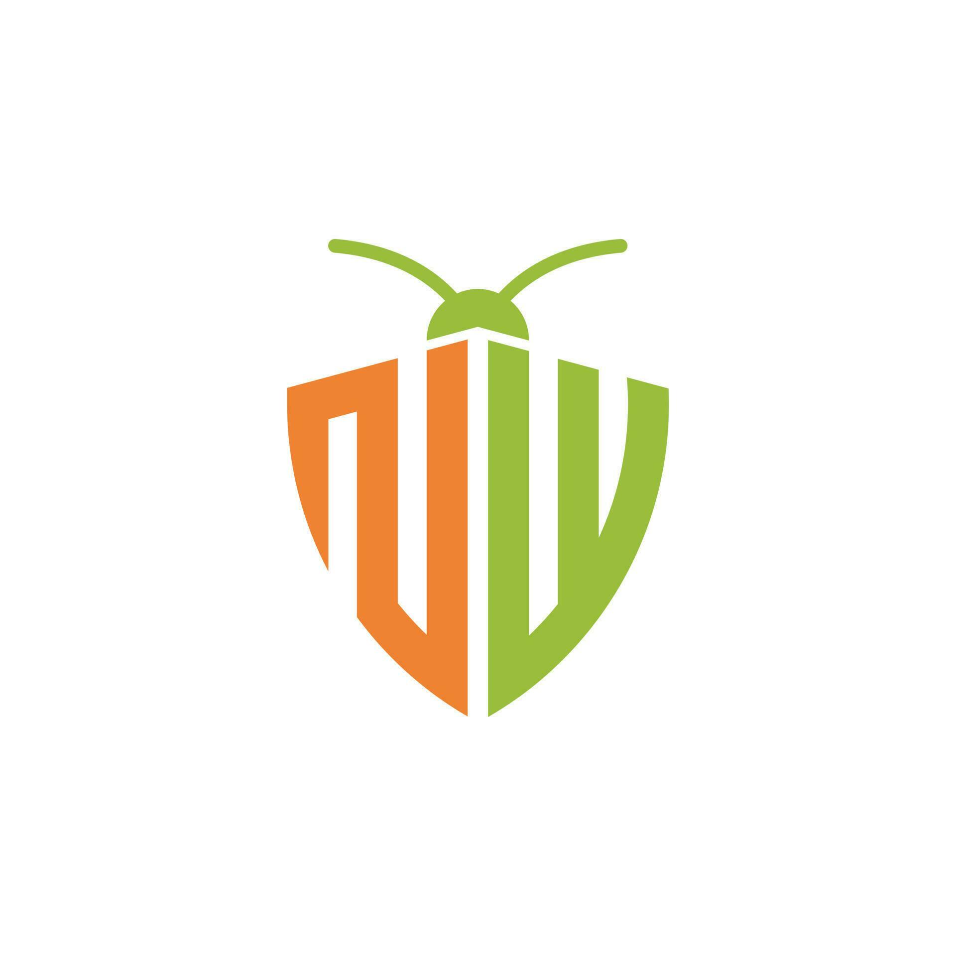 Letters NW Pest Control Logo 24500269 Vector Art at Vecteezy